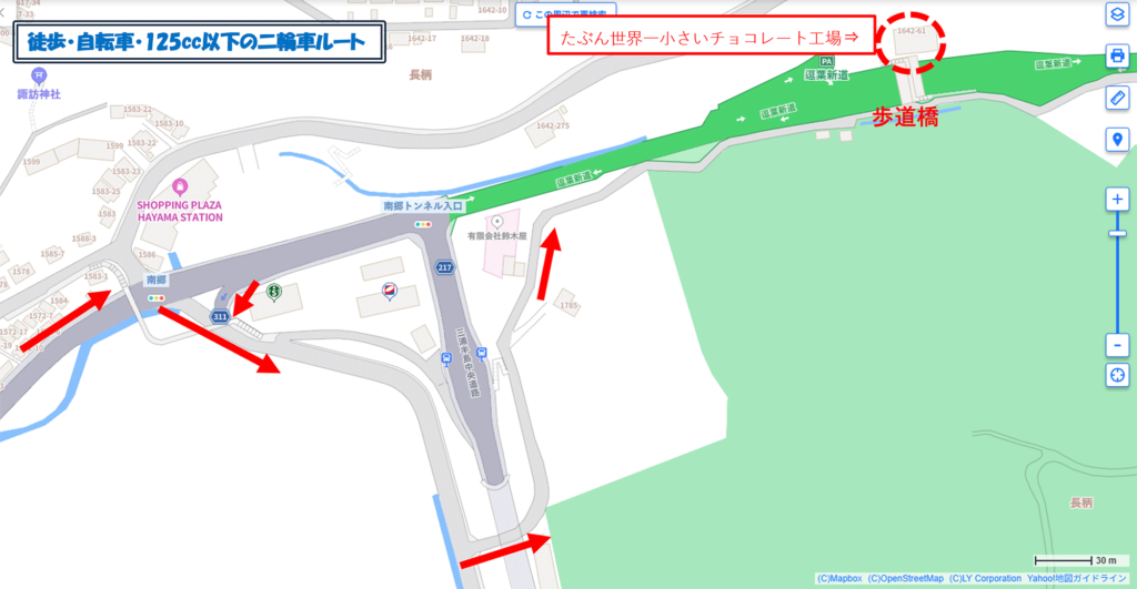 世界一小さいチョコレート工場葉山店マップ